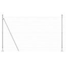 vidaXL Kerítés oszlopokkal Ezüst 1.5 x 10 m Acél