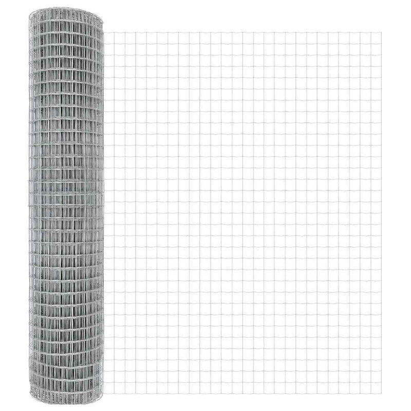 vidaXL Kerítés oszlopokkal Ezüst 1.5 x 10 m Acél