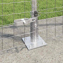 vidaXL Kerítés oszlopokkal Ezüst 1.6 x 10 m Acél