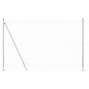 vidaXL Kerítés oszlopokkal Ezüst 1.4 x 10 m Acél