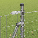 vidaXL Kerítés oszlopokkal Ezüst 1.5 x 10 m Acél