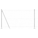 vidaXL Kerítés oszlopokkal Ezüst 1.2 x 10 m Acél