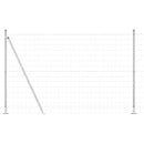 vidaXL Kerítés oszlopokkal Ezüst 1.4 x 10 m Acél