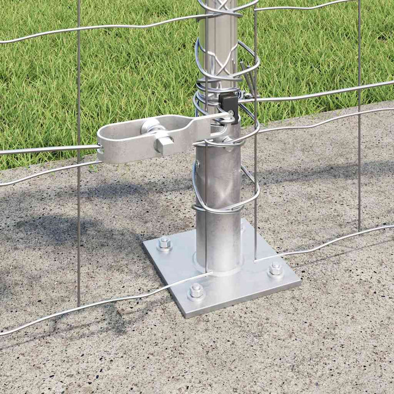 vidaXL Kerítés oszlopokkal Ezüst 0.8 x 10 m Acél