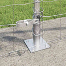 vidaXL Kerítés oszlopokkal Ezüst 1 x 10 m Acél