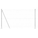 vidaXL Kerítés oszlopokkal Ezüst 1.2 x 10 m Acél