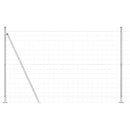 vidaXL Kerítés oszlopokkal Ezüst 1.5 x 10 m Acél