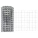 vidaXL Kerítés oszlopokkal Ezüst 0,4 x 25 m Acél