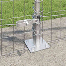 vidaXL Kerítés oszlopokkal Ezüst 0.8 x 25 m Acél