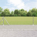 vidaXL Külső Euro Kerítés Betonalappal 25 x 0,4 m Horganyzott Acél
