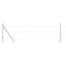 vidaXL Kerítés oszlopokkal Ezüst 0,4 x 25 m Acél