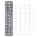 vidaXL Kerítés oszlopokkal Ezüst 1.2 x 25 m Acél