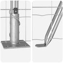 vidaXL Kerítés oszlopokkal Ezüst 1 x 25 m Acél