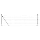 vidaXL Kerítés oszlopokkal Ezüst 0.4 x 50 m Acél