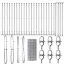 vidaXL Külső Euro Kerítés Betonalappal 50 x 0,4 m Horganyzott Acél