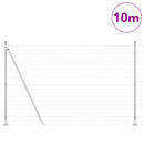 vidaXL Kerítés oszlopokkal Ezüst 1.4 x 10 m Acél