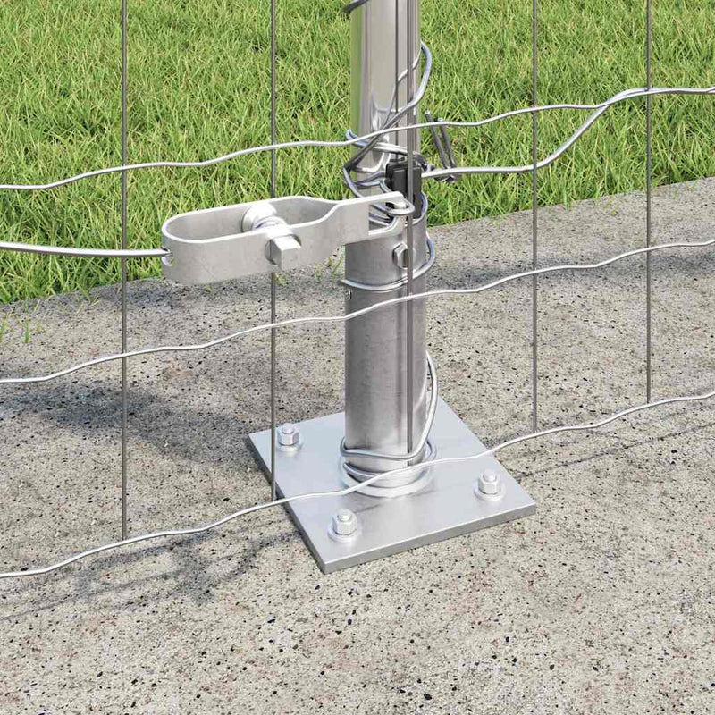 vidaXL Kerítés oszlopokkal Ezüst 1.5 x 10 m Acél