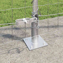 vidaXL Kerítés oszlopokkal Ezüst 1.2 x 25 m Acél