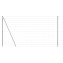vidaXL Kerítés oszlopokkal Ezüst 1.2 x 25 m Acél