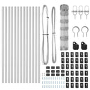 vidaXL Legelőkerítés Ezüst 25 x 0.8 m Horganyzott acél