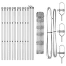 vidaXL Legelőkerítés Ezüst 25 x 0.8 m Horganyzott acél