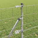 vidaXL Legelőkerítés Ezüst 25 x 0.8 m Horganyzott acél