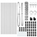 vidaXL Legelőkerítés Ezüst 25 x 0.8 m Horganyzott acél