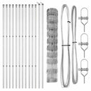 vidaXL Legelőkerítés Ezüst 25 x 1 m Horganyzott acél