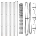 vidaXL Legelőkerítés Ezüst 25 x 1.2 m Horganyzott acél