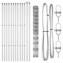 vidaXL Legelőkerítés Ezüst 25 x 1.4 m Horganyzott acél