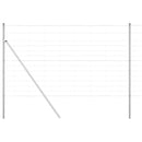 vidaXL Legelőkerítés Ezüst 25 x 1.4 m Horganyzott acél