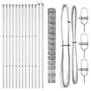 vidaXL Legelőkerítés Ezüst 25 x 1.4 m Horganyzott acél