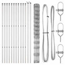 vidaXL Legelőkerítés Ezüst 25 x 1.5 m Horganyzott acél