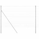 vidaXL Legelőkerítés Ezüst 25 x 1.5 m Horganyzott acél