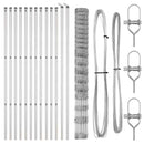 vidaXL Legelőkerítés Ezüst 25 x 1.5 m Horganyzott acél