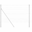 vidaXL Legelőkerítés Ezüst 25 x 1.5 m Horganyzott acél