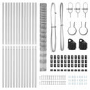 vidaXL Legelőkerítés Ezüst 25 x 1.5 m Horganyzott acél