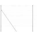 vidaXL Legelőkerítés Ezüst 25 x 1.6 m Horganyzott acél