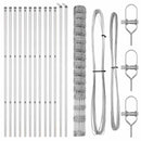 vidaXL Legelőkerítés Ezüst 25 x 1.6 m Horganyzott acél