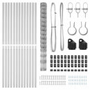 vidaXL Legelőkerítés Ezüst 25 x 1.6 m Horganyzott acél