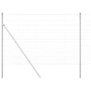 vidaXL Legelőkerítés Ezüst 25 x 1.6 m Horganyzott acél
