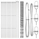 vidaXL Legelőkerítés Ezüst 25 x 1.6 m Horganyzott acél