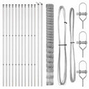 vidaXL Legelőkerítés Ezüst 25 x 1.6 m Horganyzott acél