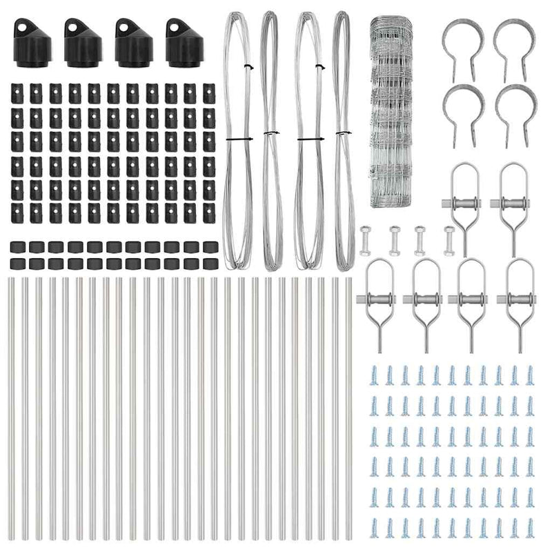 vidaXL Legelőkerítés Ezüst 50 x 0.8 m Horganyzott acél