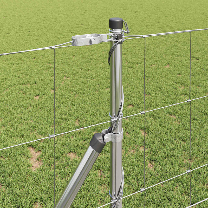 vidaXL Legelőkerítés Ezüst 50 x 1 m Horganyzott acél