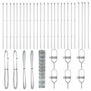 vidaXL Legelőkerítés Ezüst 50 x 1 m Horganyzott acél