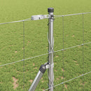 vidaXL Legelőkerítés Ezüst 50 x 1.2 m Horganyzott acél