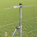 vidaXL Legelőkerítés Ezüst 50 x 1.2 m Horganyzott acél