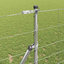 vidaXL Legelőkerítés Ezüst 50 x 1.2 m Horganyzott acél