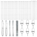 vidaXL Legelőkerítés Ezüst 50 x 1.2 m Horganyzott acél